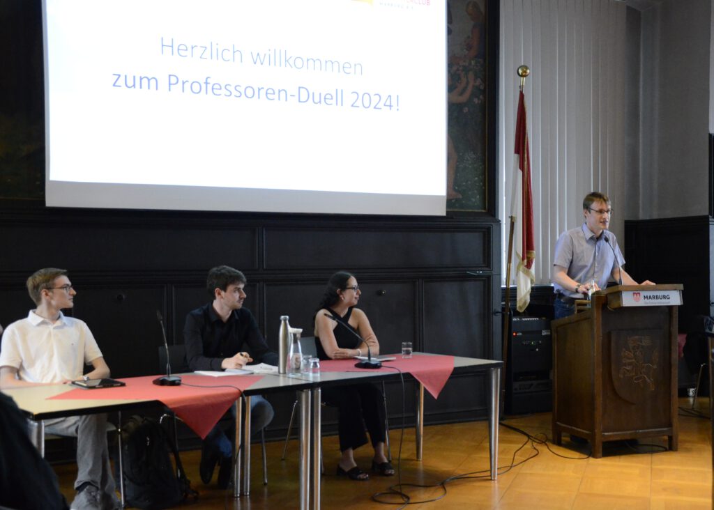 Eike Quast Hannah Arendt Debattierclub Marburg Prof-Duell